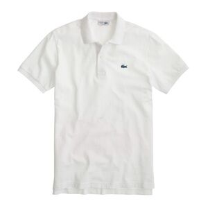 Lacoste for J. Crew White Pique Polo Shirt Size 36 XS